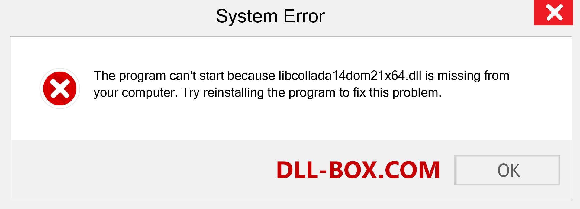  libcollada14dom21x64.dll file is missing?. Download for Windows 7, 8, 10 - Fix  libcollada14dom21x64 dll Missing Error on Windows, photos, images